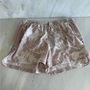 Nike Neutral and White Athletic Shorts